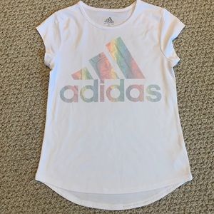 Girls Adidas Athletic DriFit Tee Sz M